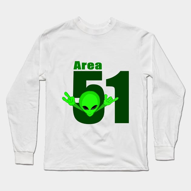 Alien area 51 Long Sleeve T-Shirt by TheEndDesign